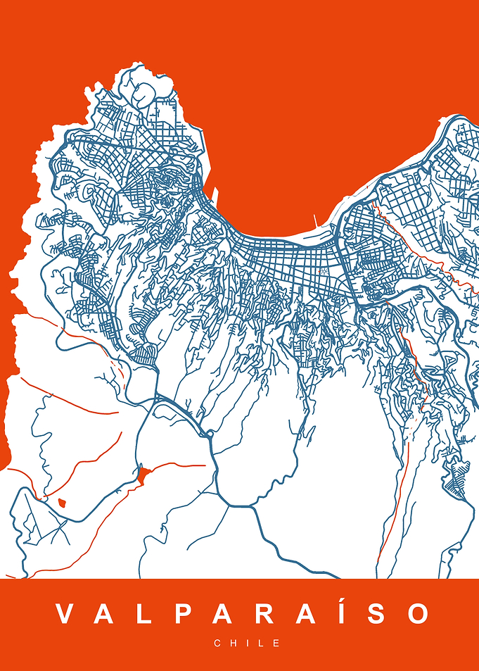 Map VALPARAISO CHILE
