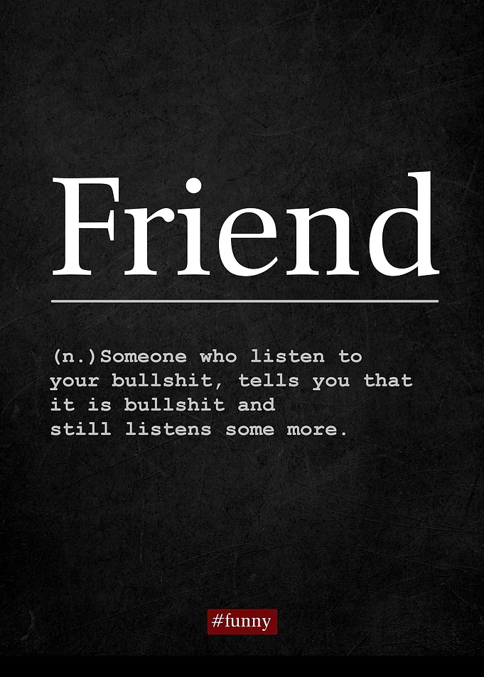 Funny Definition Friend