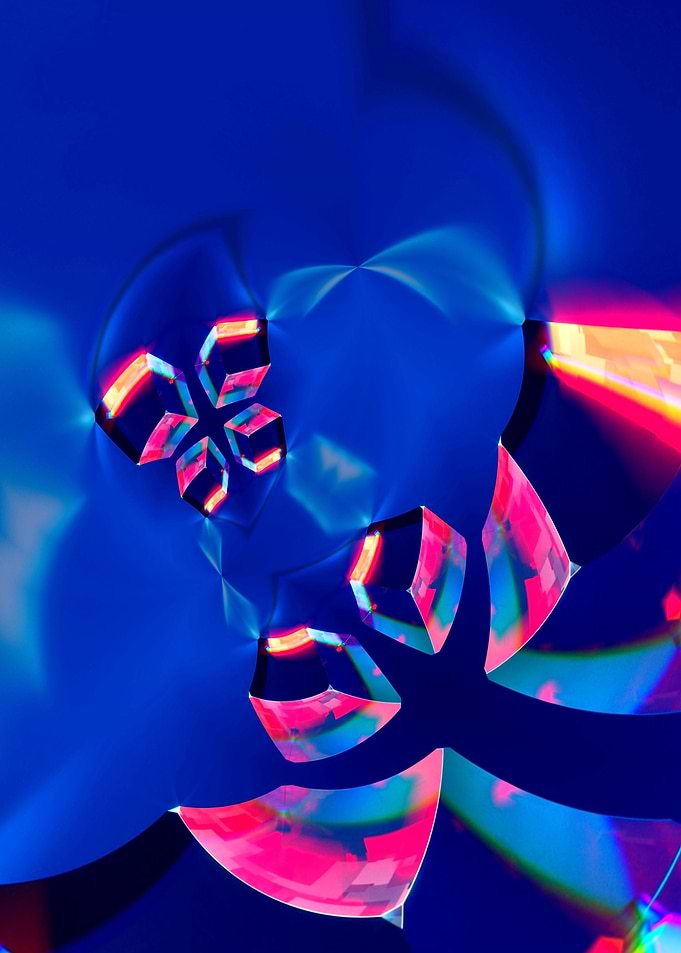 Abstract Colorful 3D Neon