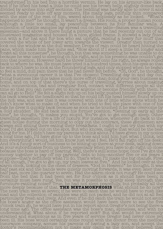The Metamorphosis Text