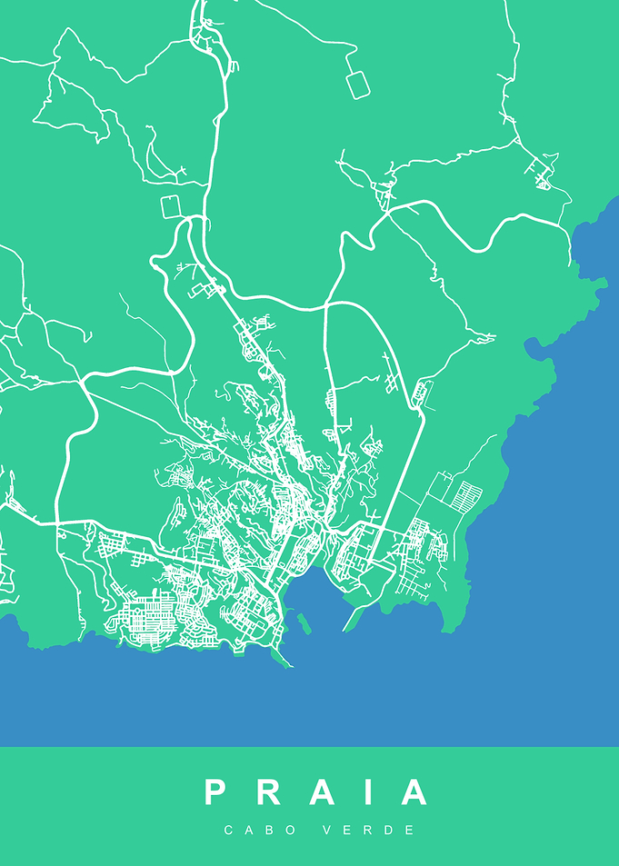 Map PRAIA CABO VERDE