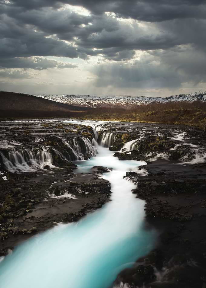 Bruarfoss Waterfall