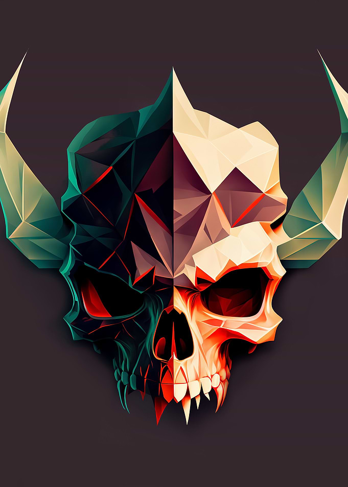 Orc Demon Skull