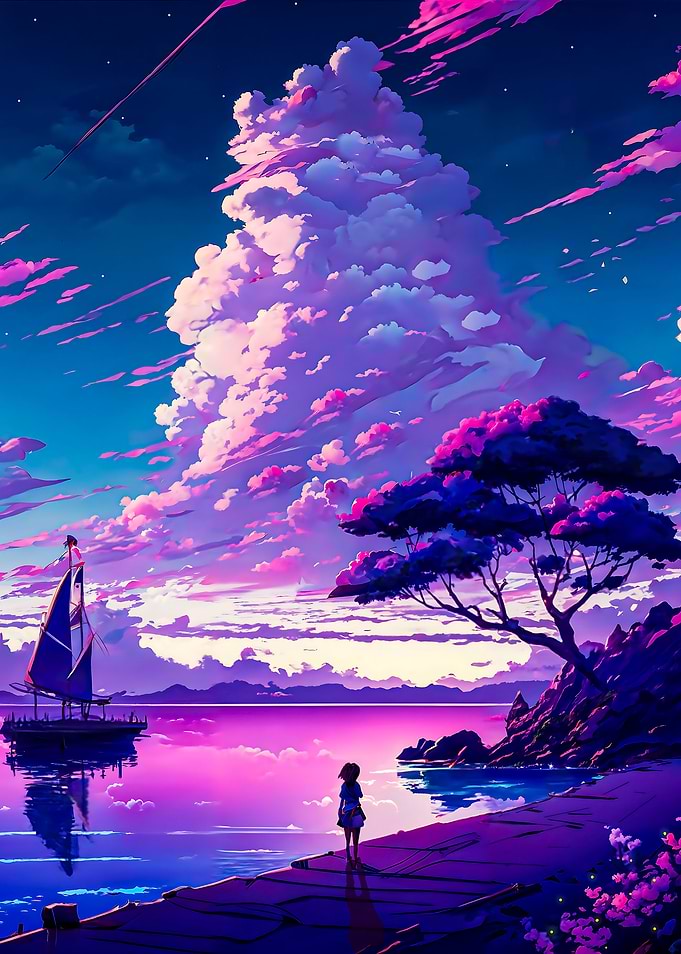 Girl at the sea