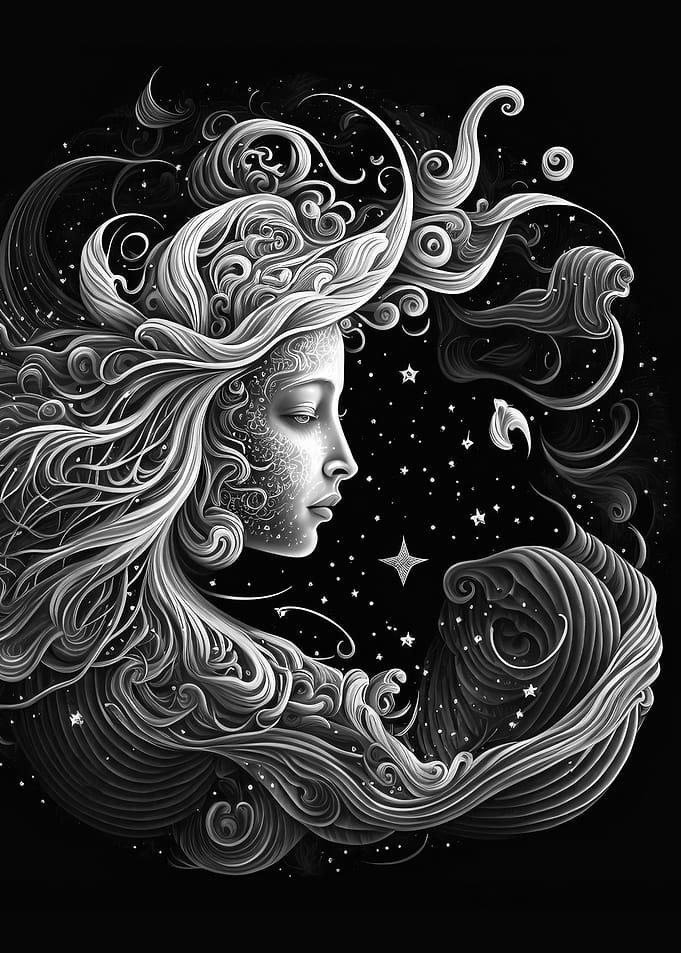 Aquarius Zodiac Art
