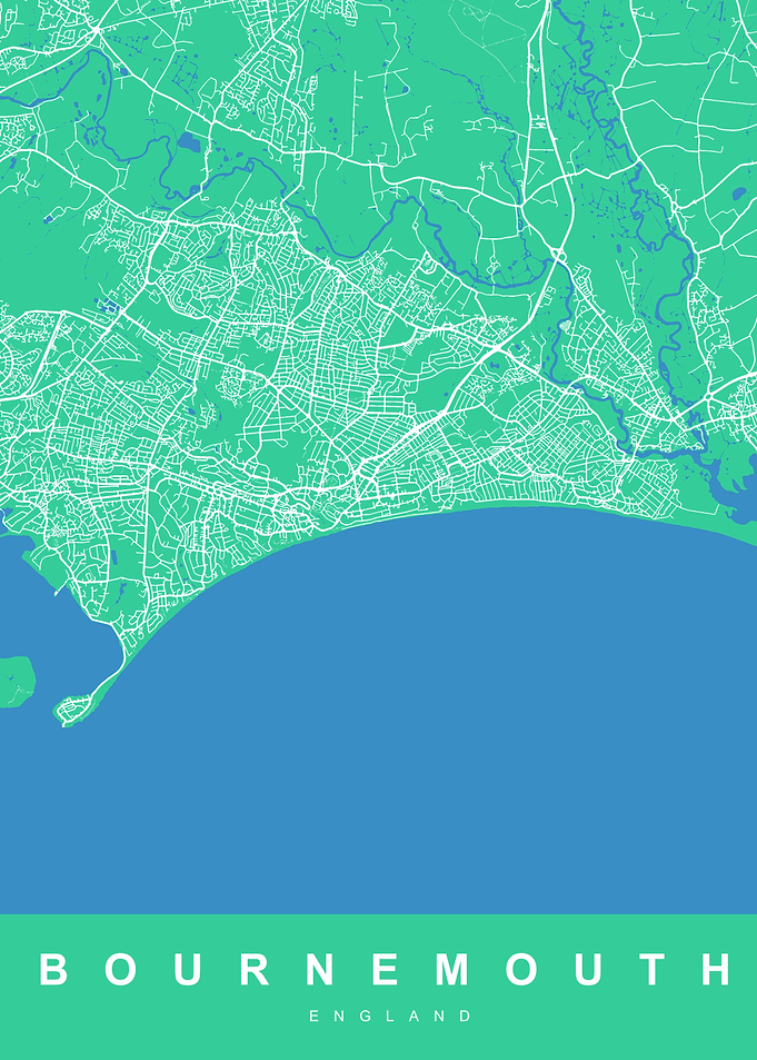 Map BOURNEMOUTH ENGLAND