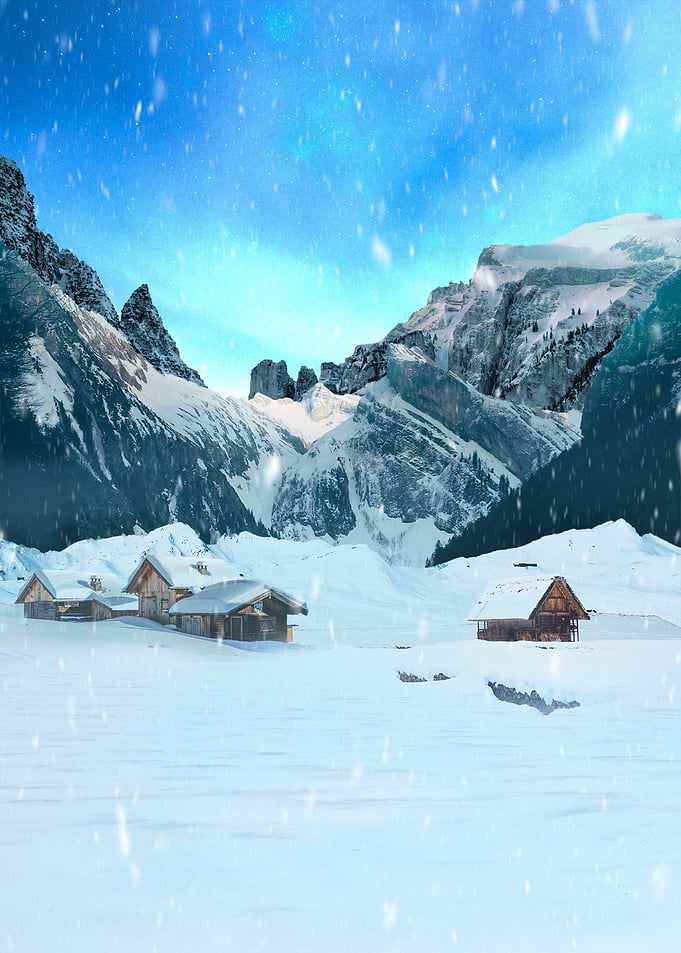 Snowy Cabins