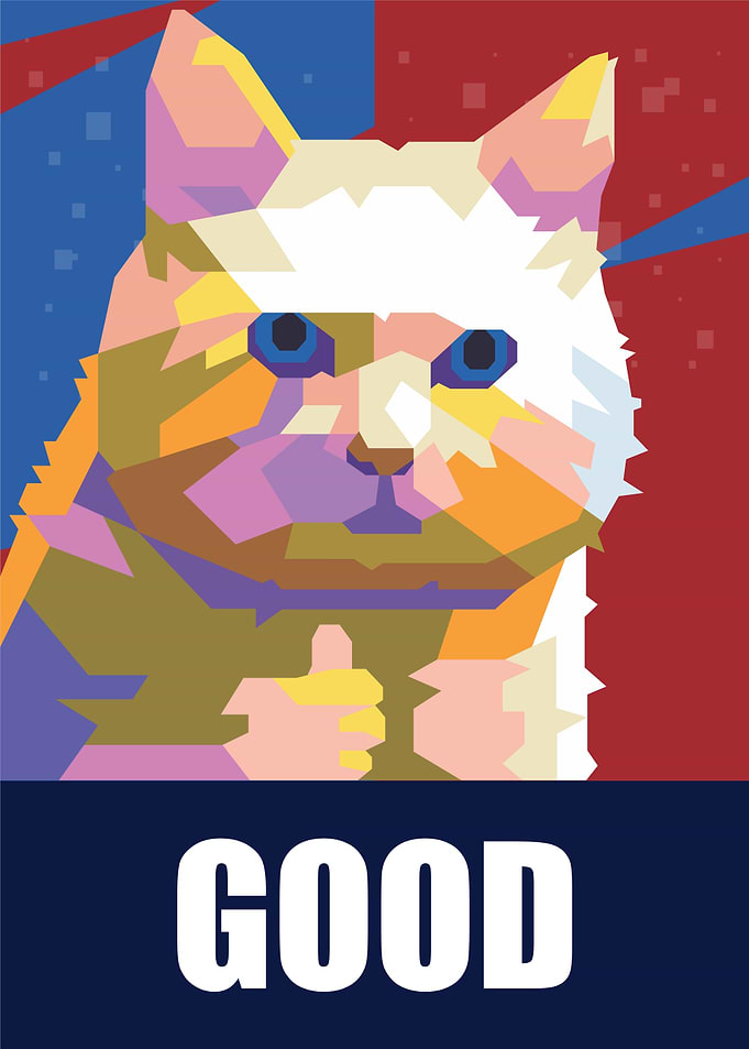 good job cat meme