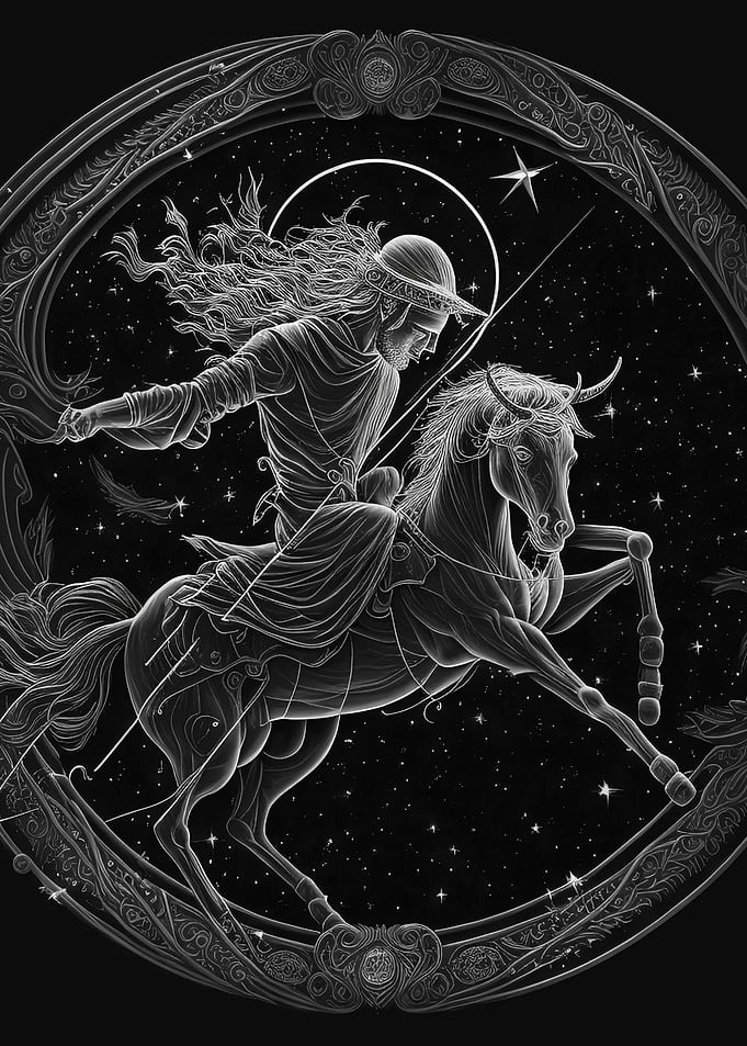 Sagittarius Zodiac Art