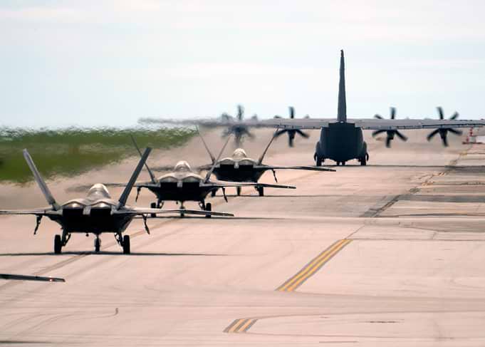 F22 and C 130J