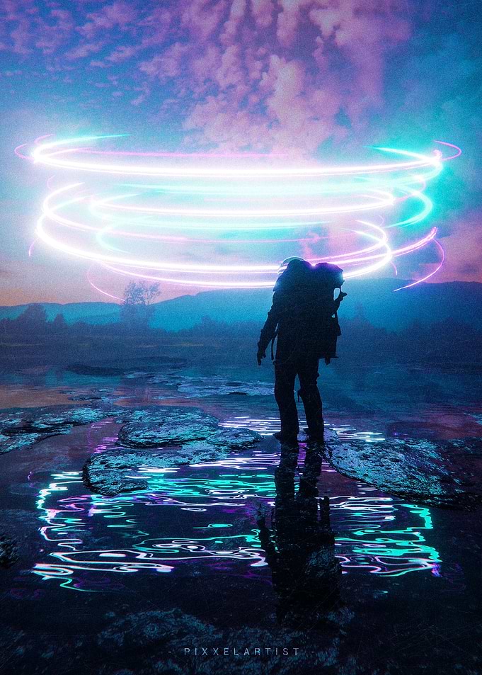 Astronaut lost in space