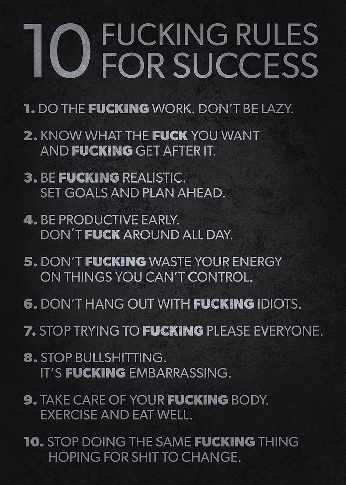 10 Rules For Success