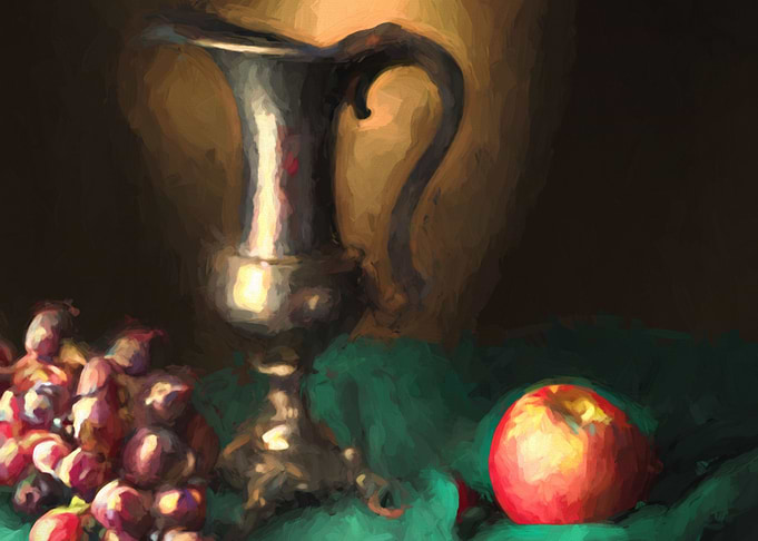 Still life with Grapes