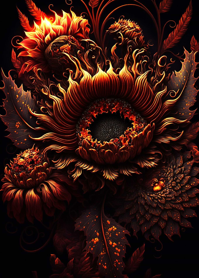Ultra fire sunflower