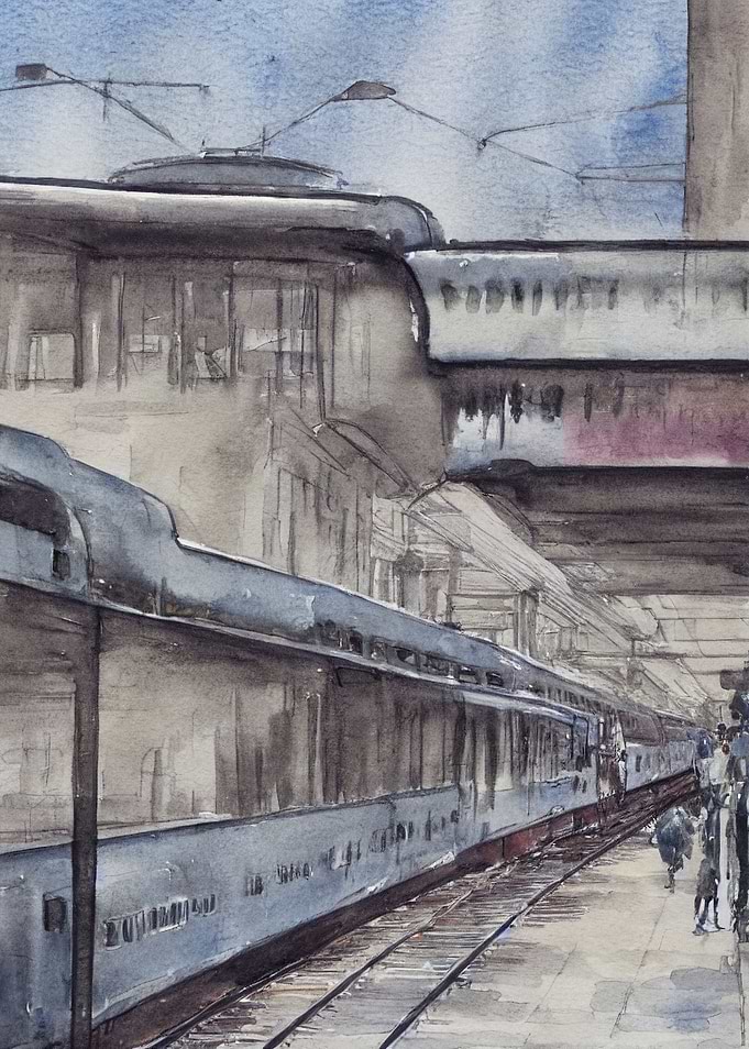 Train in trainstation