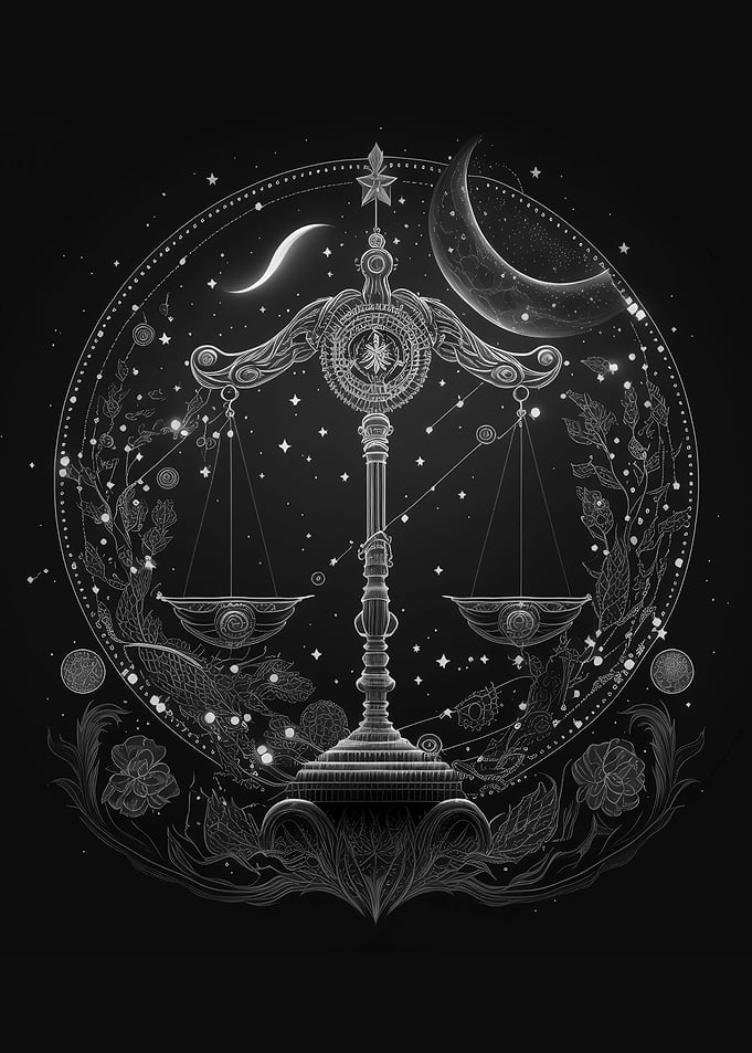 Libra Zodiac Art