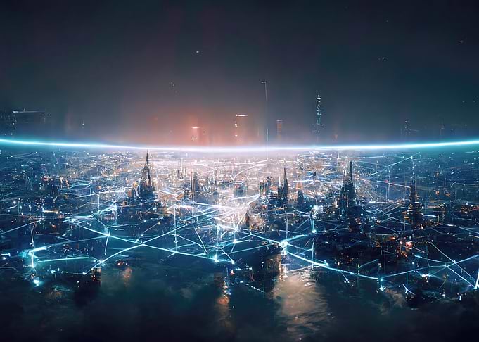 highspeed futuristic city