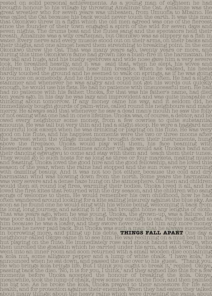 Things Fall Apart Text