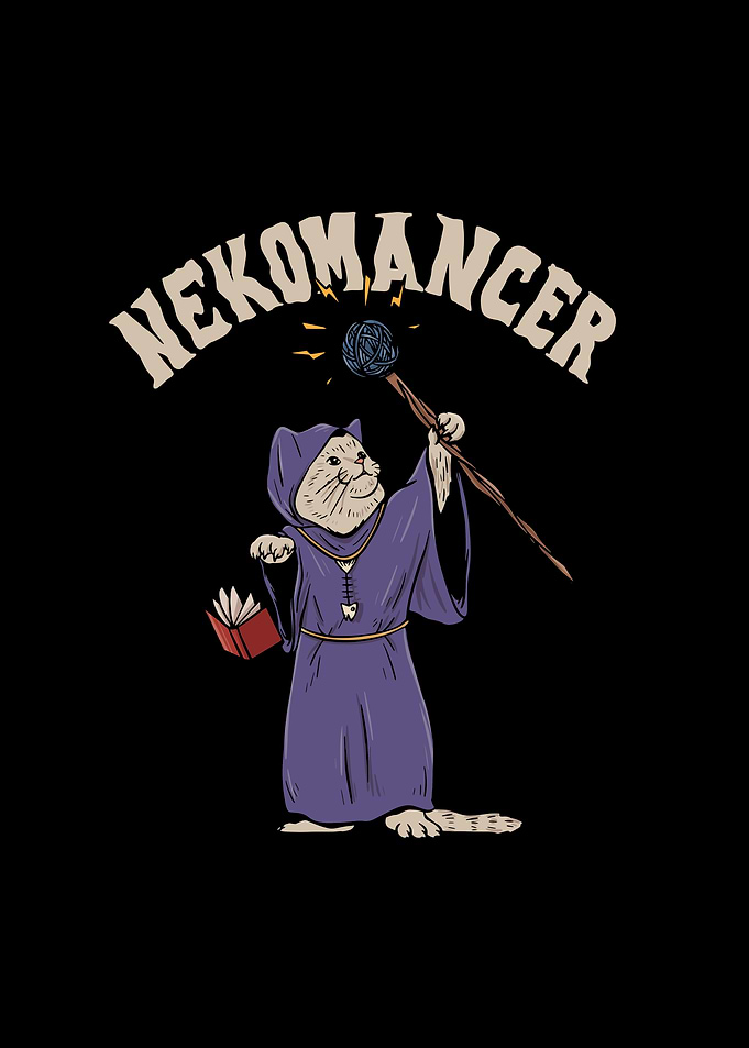 Nekomancer Cat Design for