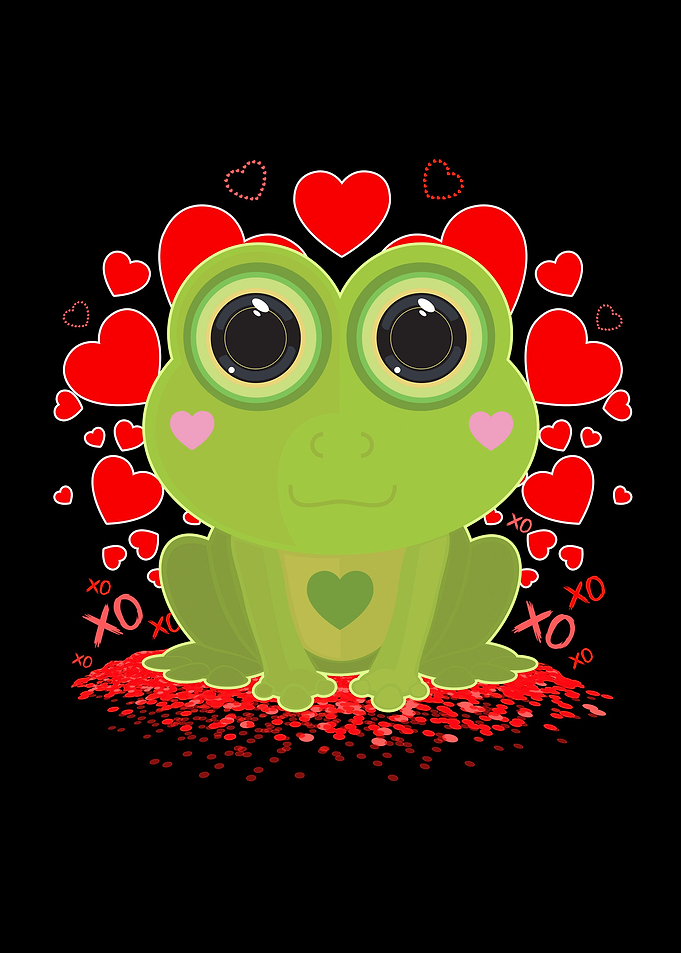 Valentines Day Frog