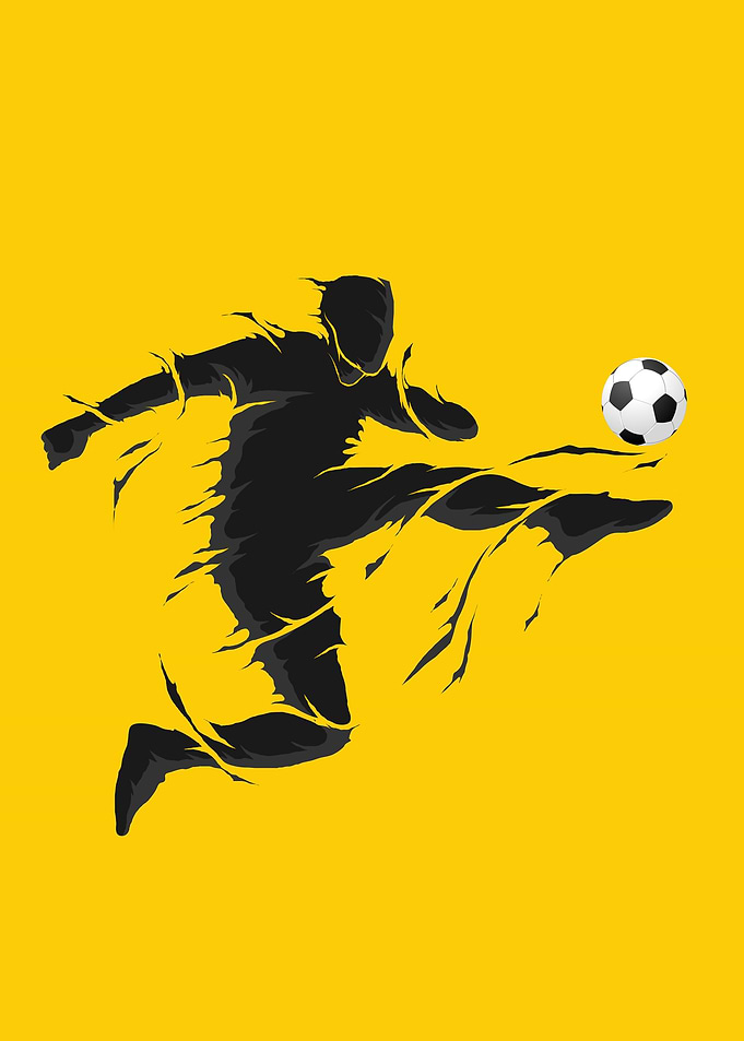 Soccer fly kick