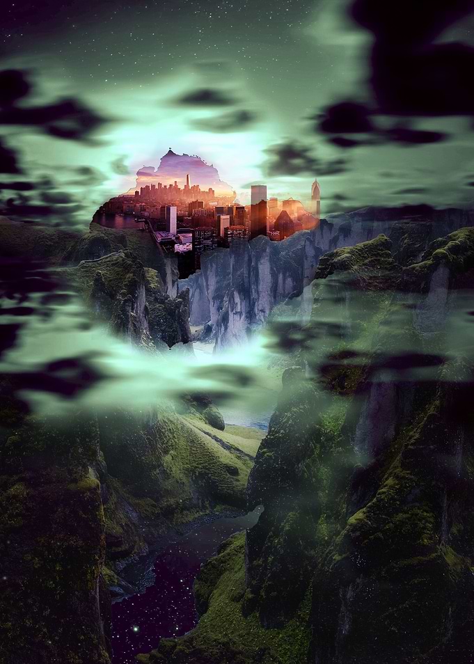Trippy City View