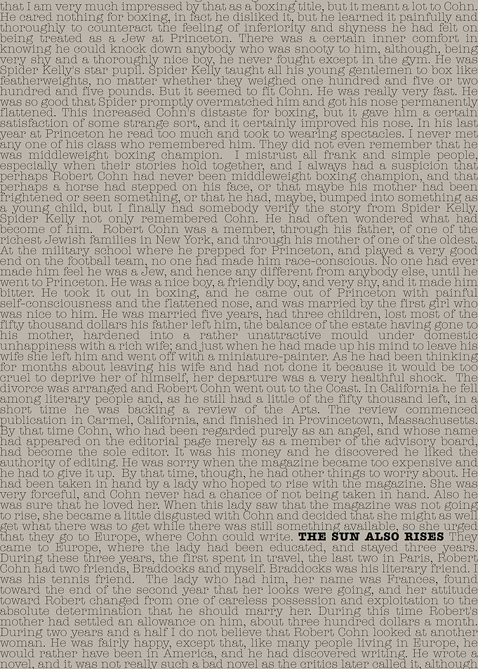 The Sun Also Rises Text