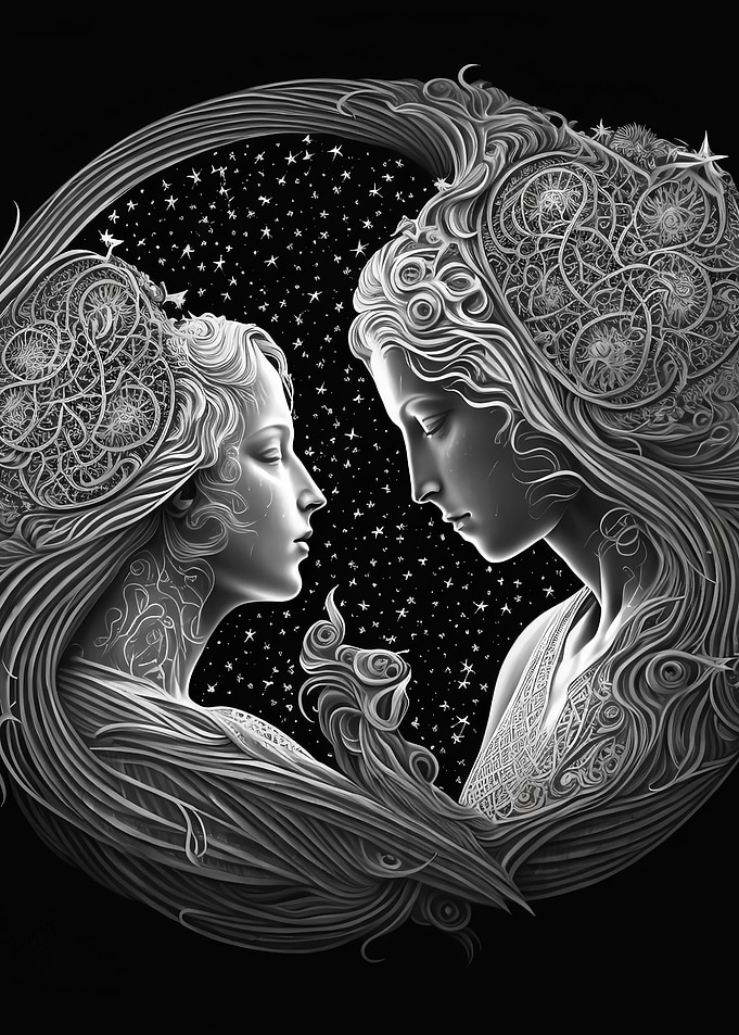 Gemini Zodiac Art