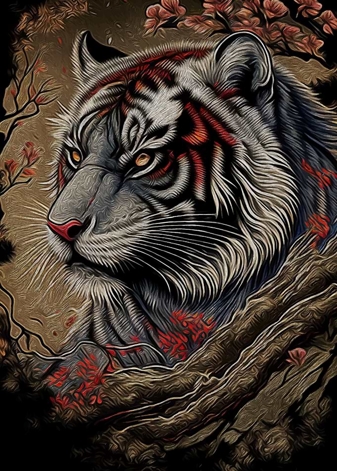 Tiger Japanese art