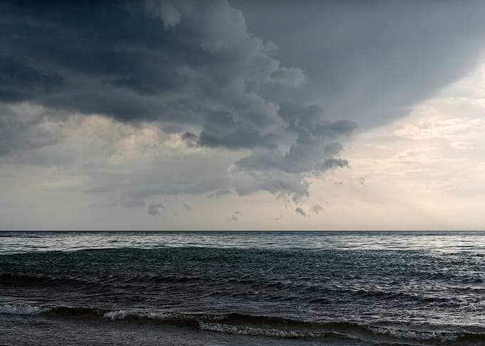Thundercloud at the sea