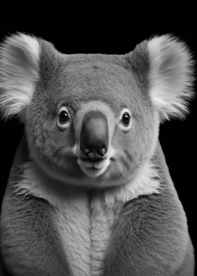 Portrait of a Koala