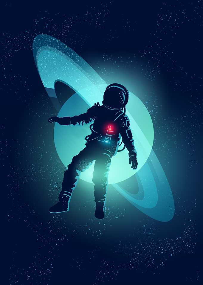 astronaut floating