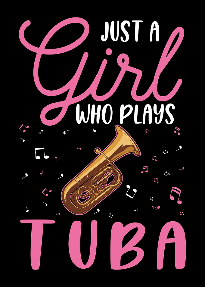 Tuba Girl Tubist Player