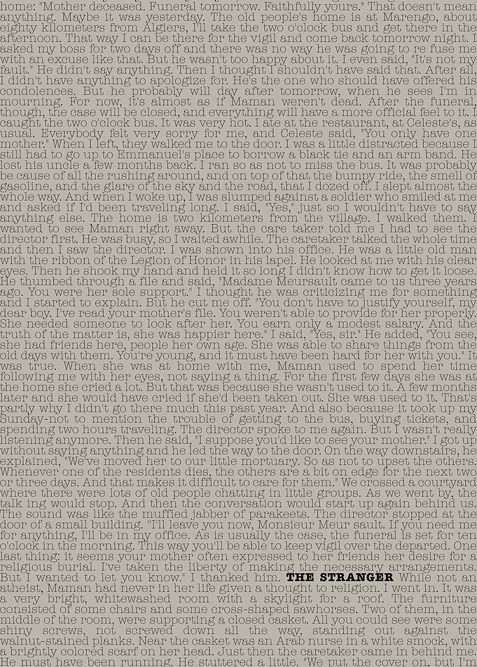 The Stranger Book Text