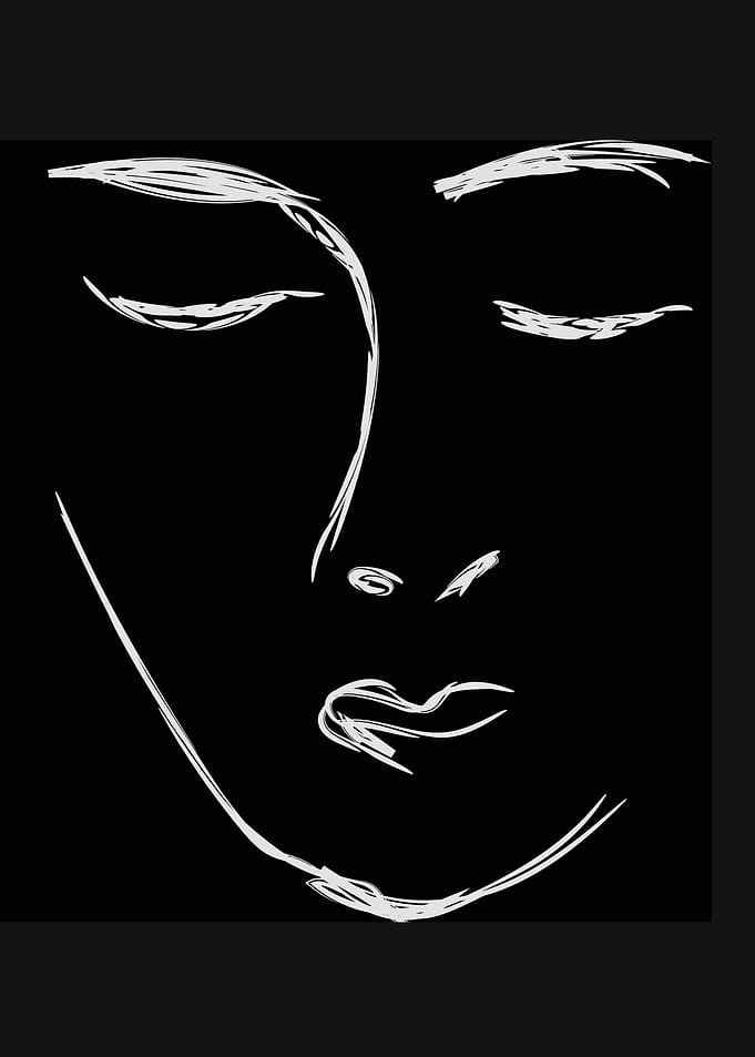 One Line Art Woman