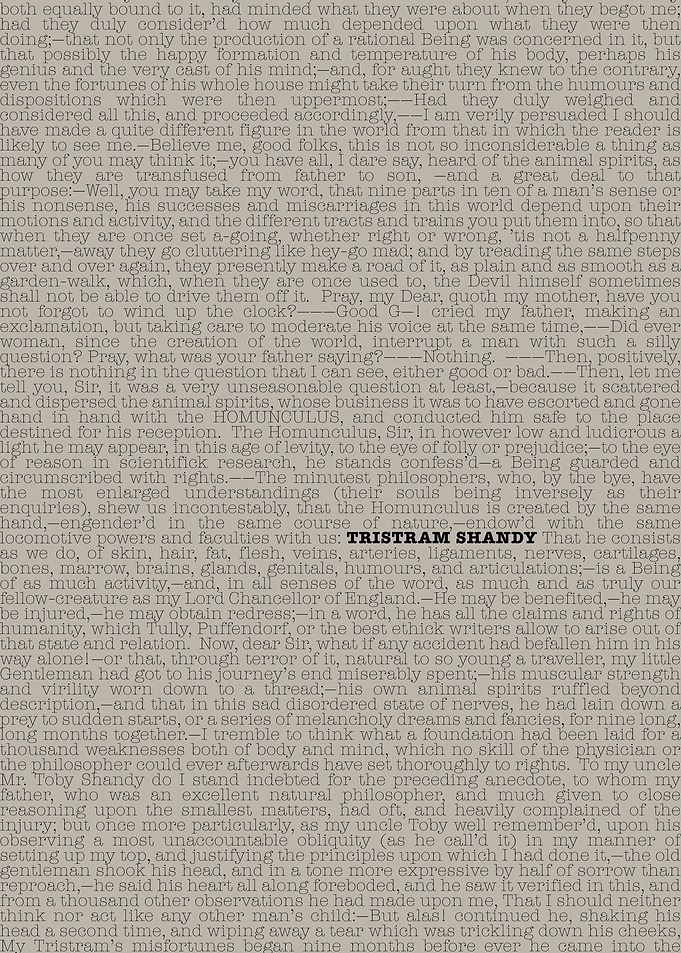 Tristram Shandy Book Text