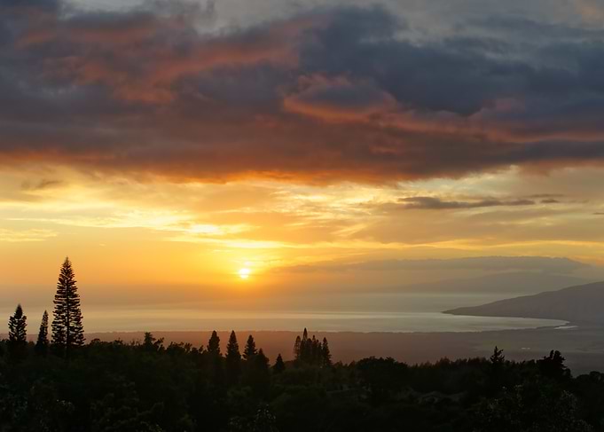Hawaii sunset on Maui