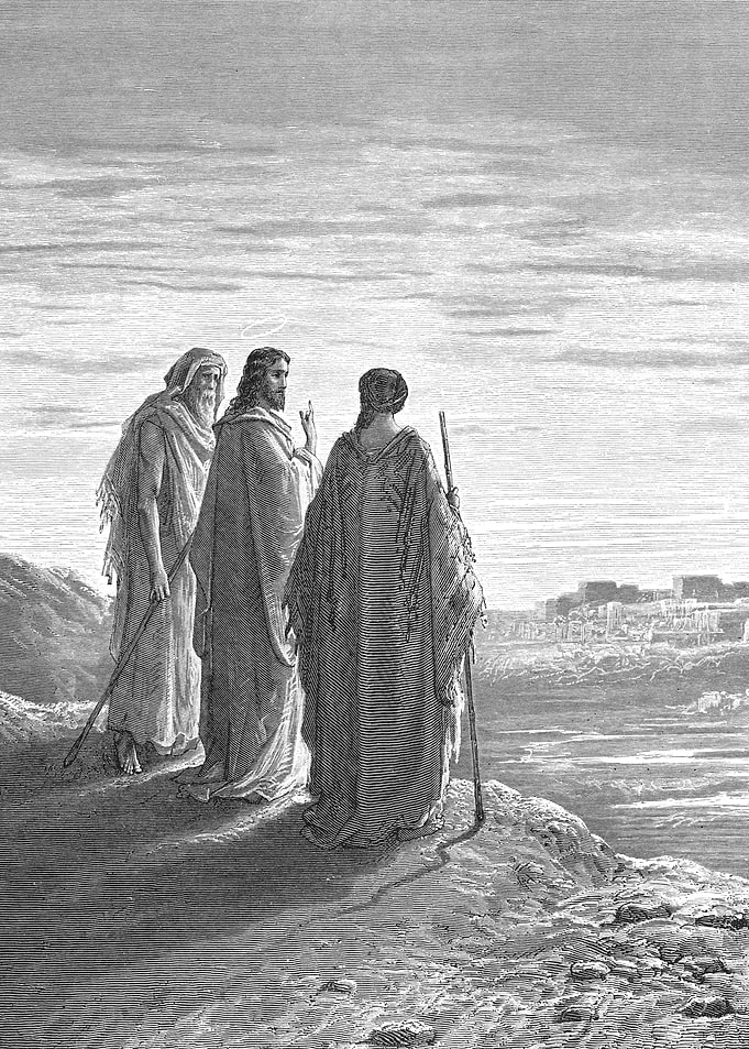 Jesus and Two Disciples