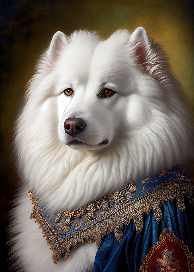 Samoyed Dog Portrait