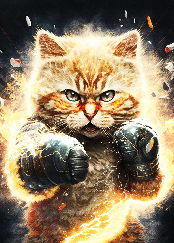 Boxing Cat
