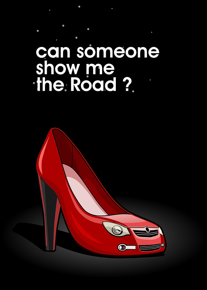 Car shoes illustration