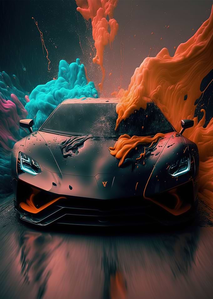 Lamborghini futuristic art