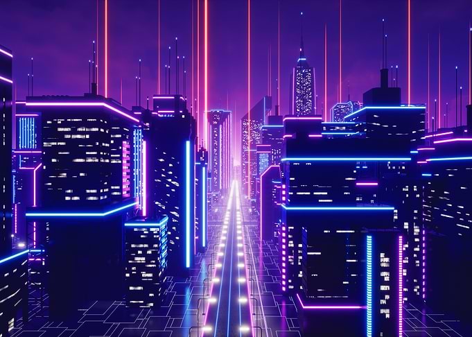 Futuristic Neon City
