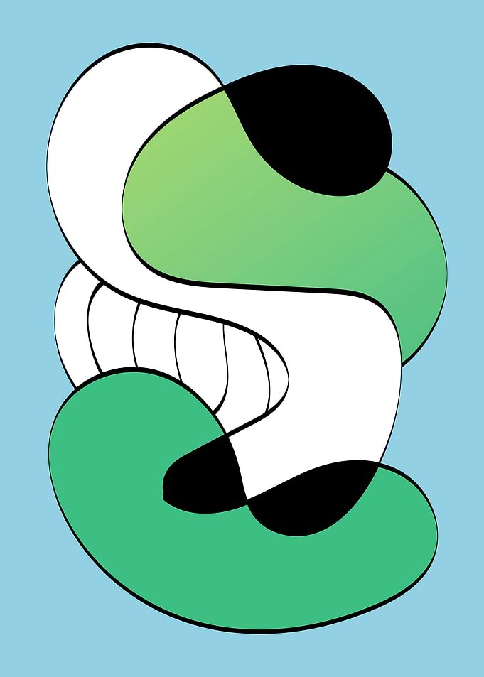 Green and blue