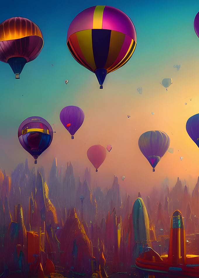 Colorful Hot Air Balloons