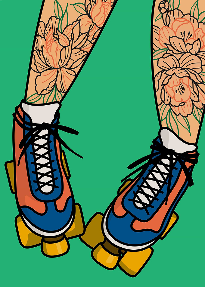 Roll on Retro Skates
