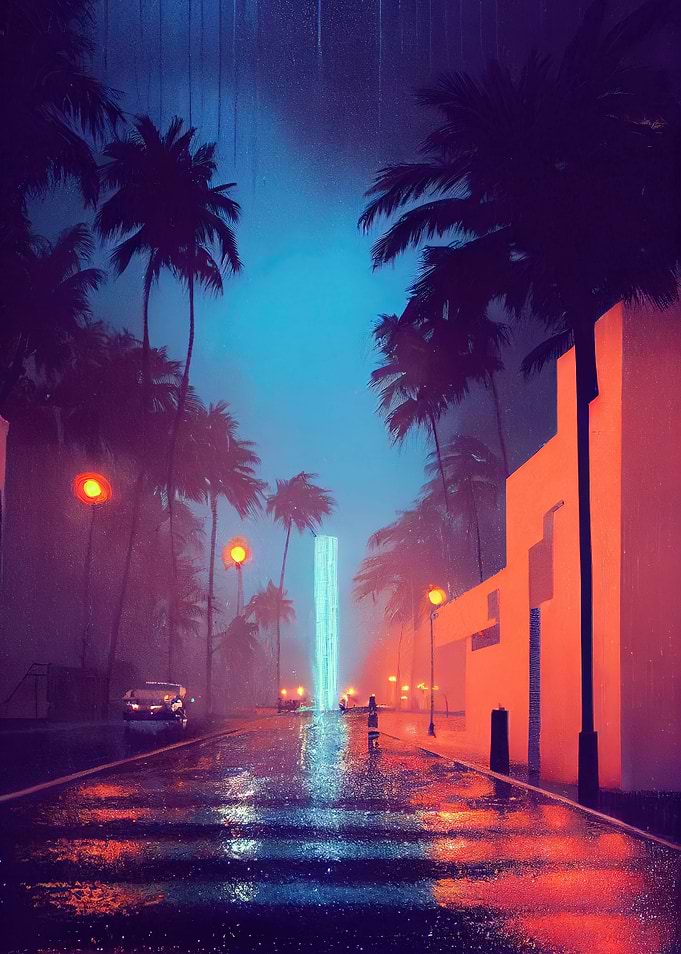 Hot miami vice setting