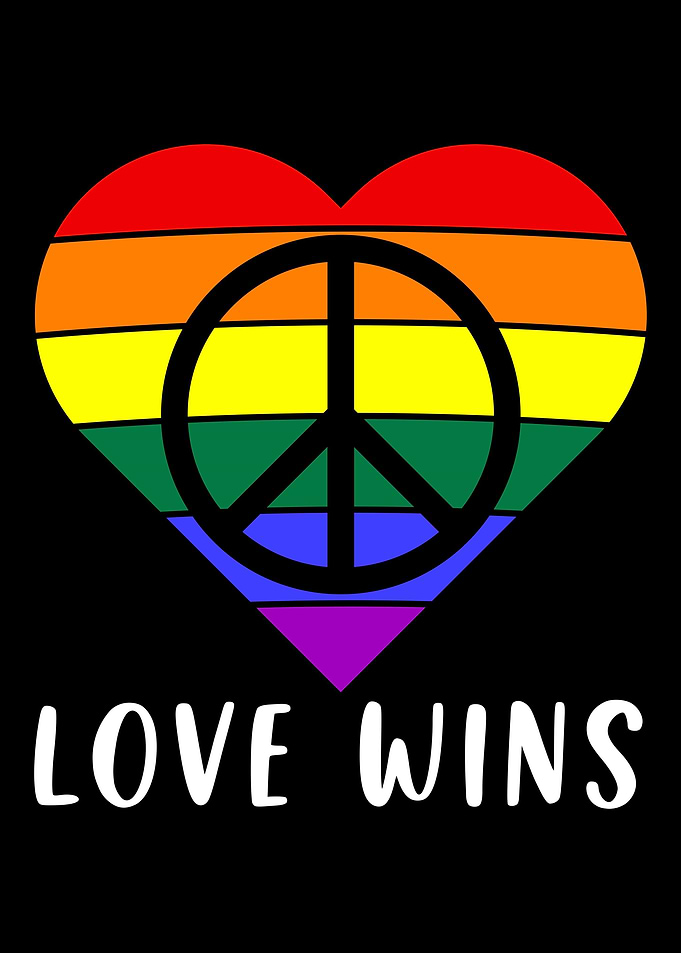 Heart Rainbow Flag