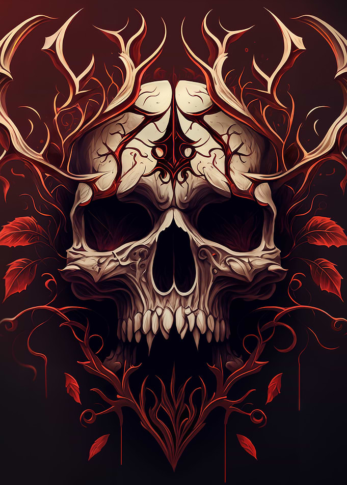 Flower Skull