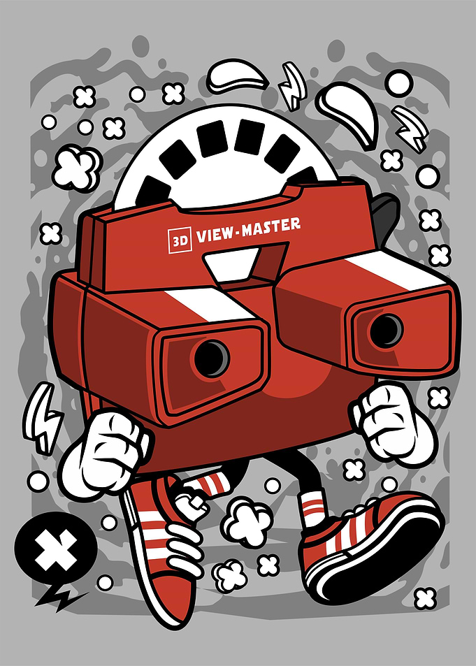 retro 3d view master carto